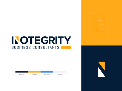 Inotegrity Business Consultancy - Logo Design animation branding design flat graphic design illustration logo minimal typography vector