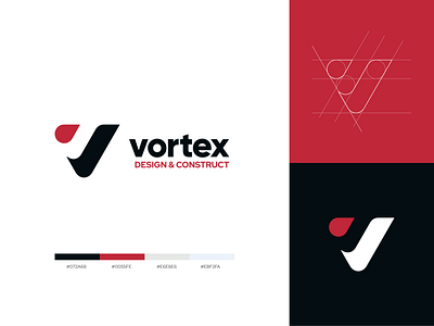 Vortex Design Construct - Logo Design animation branding design graphic design icon illustration logo minimal typography vector