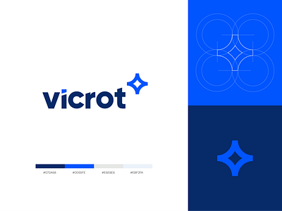 Vicrot - Logo Design animation branding design graphic design illustration logo minimal typography vector website