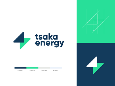 Tsaka Energy - Logo Design branding design flat graphic design illustration illustrator logo minimal typography vector