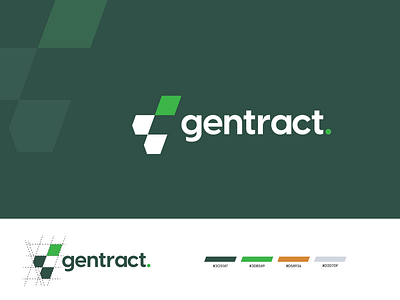 Gentract - Logo Design branding design graphic design illustration logo minimal typography