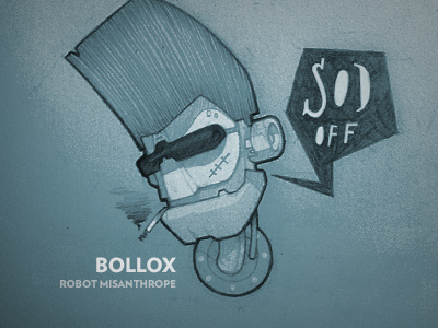 Bollox drawing robot sketch