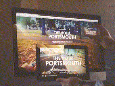 The Hotel Portsmouth (.gif) responsive single page teaser video