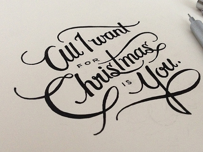 Christmas Type, Inked