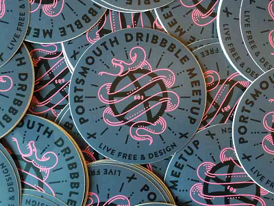 Meetup Stickers dribbble meetup stickers