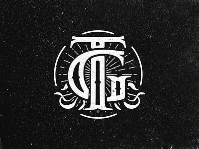 TG Monogram design lettering letters ligature logo print tg