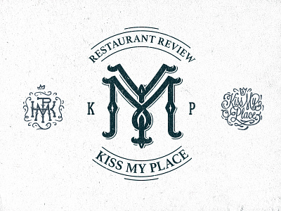 kiss my place kiss lettering letters logo monogram my place restaurant review