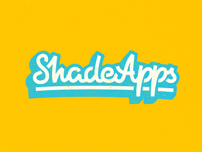 Shade Apps #2 apps lettering logo shade shadeapps type typography