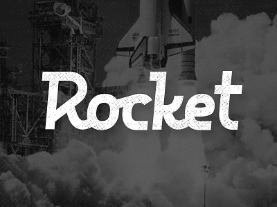 Rocket customtype lettering logo r rocket start type typography