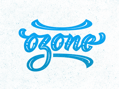 Ozone air custom fly gas handwritten lettering logo ozone type typography word