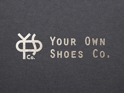 Your Own Shoe Co. logo craft handmade logo monogram shoes