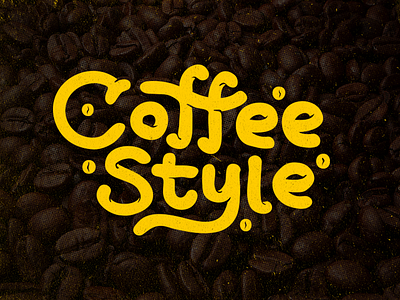 Coffee Style logo cafe coffee lettering logo style type typography