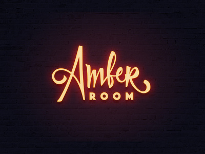 Amber Room #2 amber calligraphy handmade lettering logo room shop type typo typography