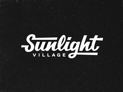 Sunlight Village lettering light logo sul sunlight type typo typography village