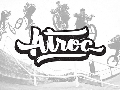Atroc logo atroc bike bmx brush type case extreme lettering logo street