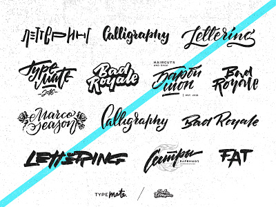 Sketches set behance brush calligraphy handwritten lettering logo logotype set sketch typemate typography