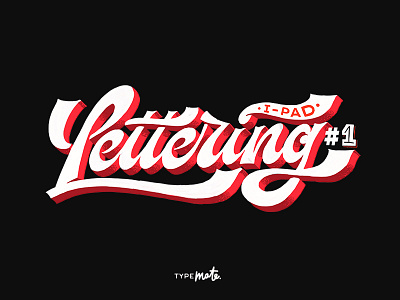 IPad Lettering #1 calligraphy custom type flag lettering logo logotype pin type typemate typography