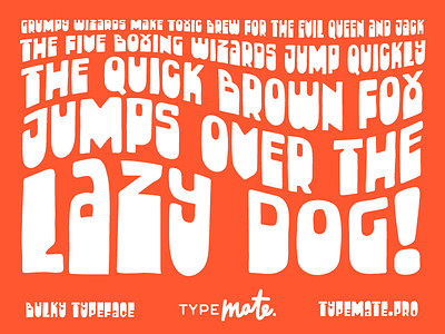 Bulky bulky font free free font free typeface handwritten lettering type typeface typemate typography
