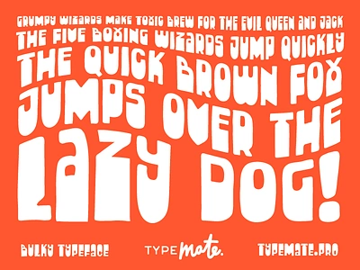 Bulky bulky font free free font free typeface handwritten lettering type typeface typemate typography