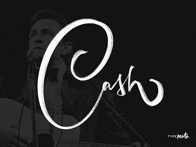 Johnny Cash calligraphy custom type johnny cash lettering logo logotype musician sketch type typemate typography