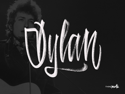 Bob Dylan calligraphy custom type dylan ipad lettering lettering logo logotype type typemate typography