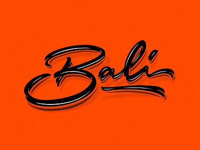 Bali bali behance calligraphy custom type lettering logo logotype type typemate typography