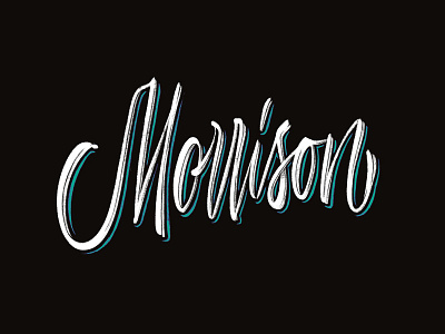 Morrison calligraphy custom type lettering logo logotype morrison type typemate typography