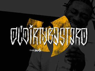 ODB dirty lettering logo odb rap typemate typography wutang