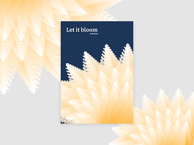 Bloom clean illustration minimal poster poster a day print simple typogaphy vector