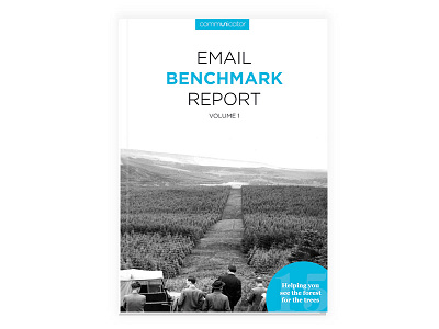 Benchmark Report cover branding clean corporate cover minimal report simple