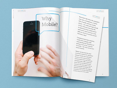 SMS guide blue booklet branding guide identity mockup simple sms