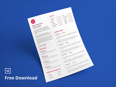 FREE – CV Template 