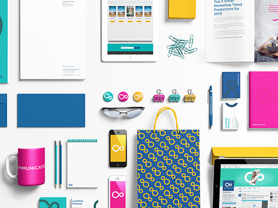 Branded Stationary brand branding guidelines professional simple stationary style guide