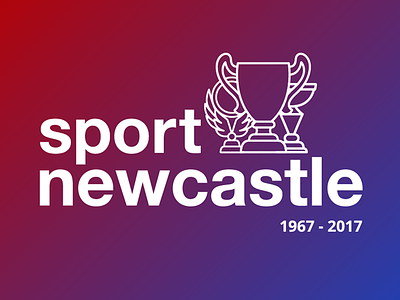 Sport Newcastle Logo branding charity concept gradient icon logo sports