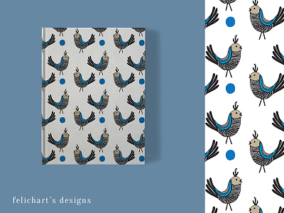 Birds Pattern #3 bird bird illustration illustration pattern winter