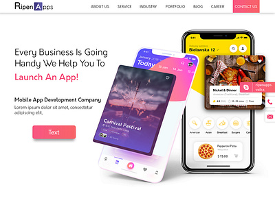 Company Website Home Page creative thinking design ui uiux website design