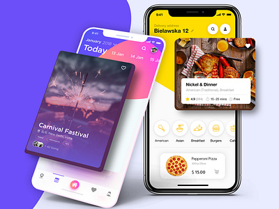 Food & Event UI app clean design event ui food deliver ui interface ui ux uidesign