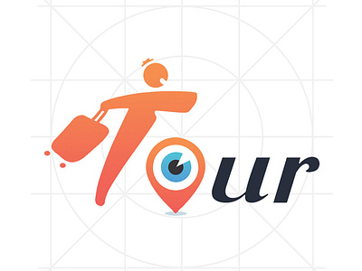 Tour Logo Design creative thinking design eye location logo concept o letter t letter tour and travel tour logo travel bag travel logo