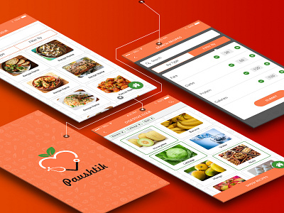 Food App design food health infographic ui uiux