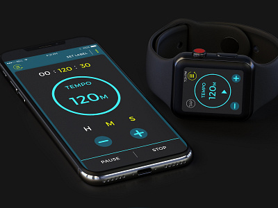 Timer App design timer uiux wearable