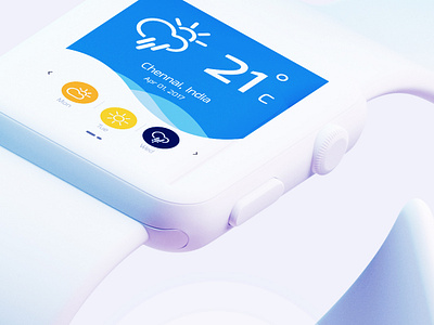 iWatch Weather Index app design iwatch temperature uiux weather index