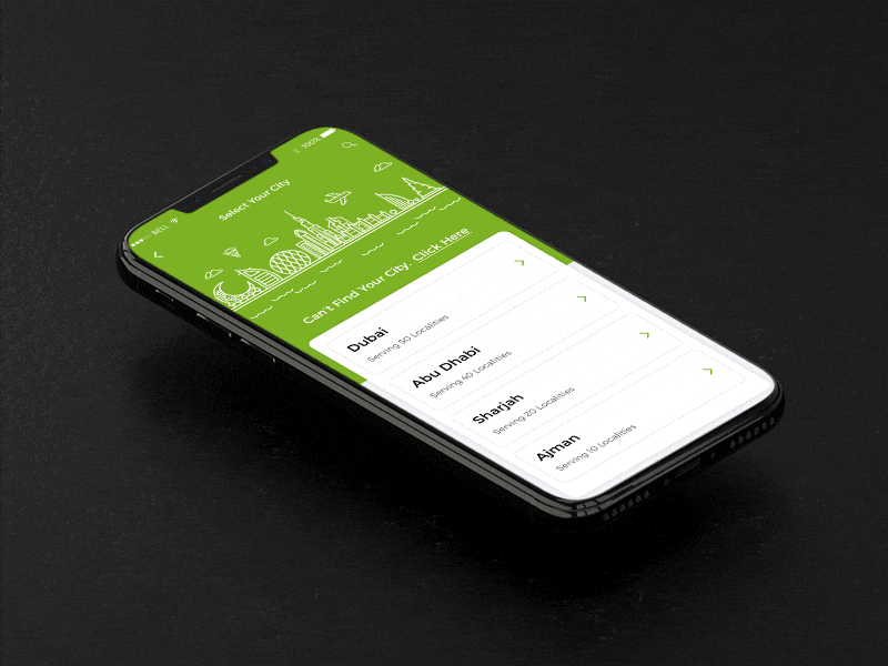 Car Wash App & Animated iPhone X animation clean design gif interface ui design uiux waterless car wash