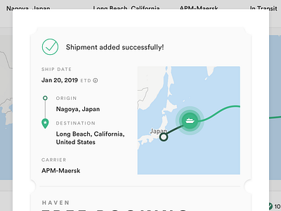 Shipment Confirmation - Haven