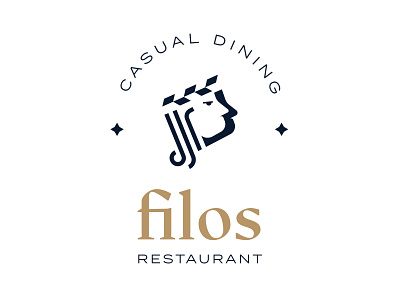Filos Restaurant brand identity branding branding design design identity identity design illustration illustrator logo logo design