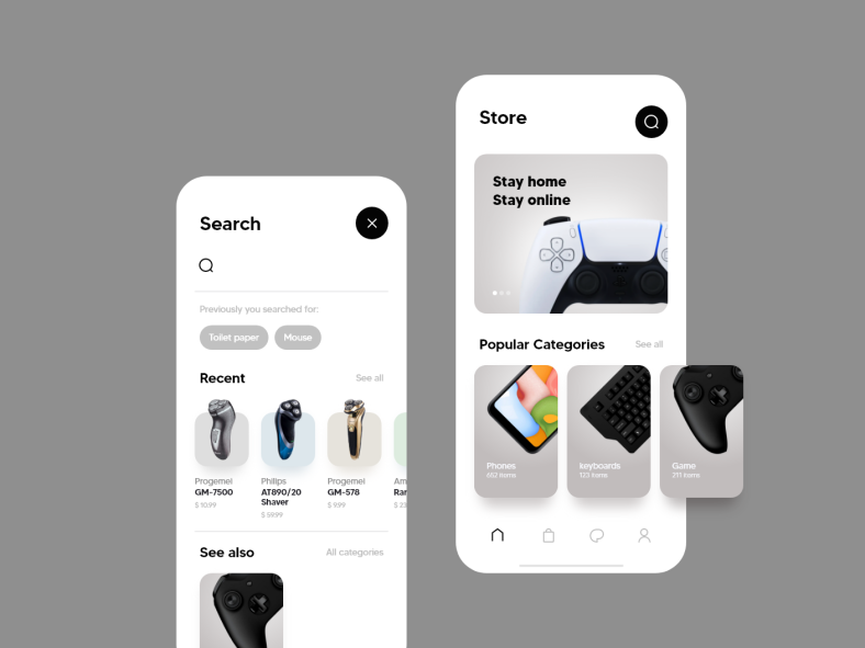Online Store by Siavash Ghanbari on Dribbble