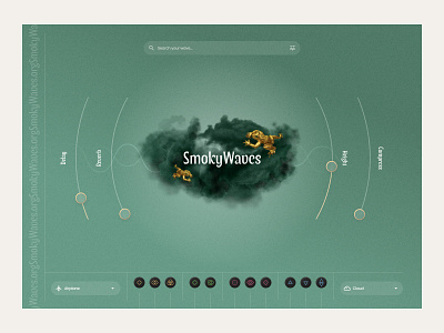 Music sound wave design application figma flstudio frog gold green mac music plugin smoke smoky software sound tablet wave