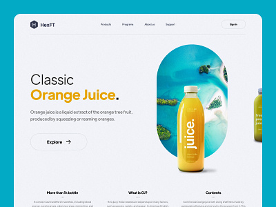 Orange Juice Landing Page