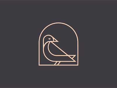 Bird Logo bird line logo minimal tika