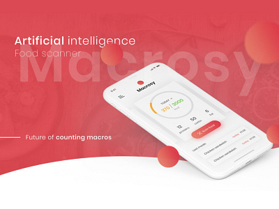Food Scanner Mobile App ai app design artificial intelligence concept diary diet food foodie ios macro mobile app scanner ui ui design uiux user interface
