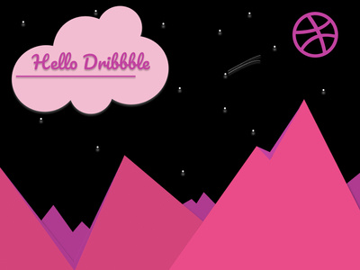 Hello Dribbble ! beginner design hello dribbble